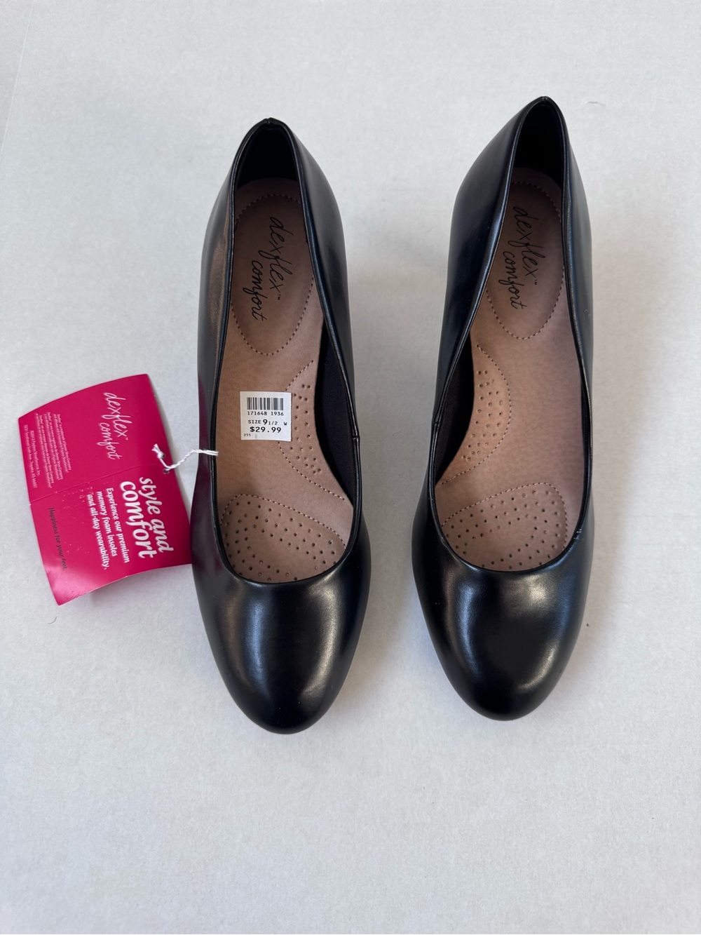 Black Round-Toe Women's High Heels 9.5